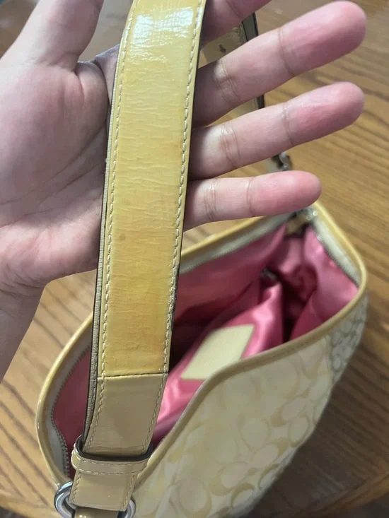 Vintage Coach pastel patchwork shoulder bag - Picture 6 of 10